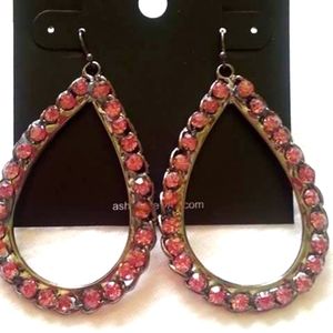 Crystal Teardrop Earrings Elegant FashionWomen